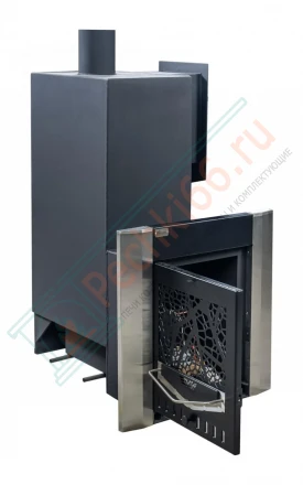 Газовая печь для бани № 06-ГТ 40 в готовой кирпичной облицовке (Тройка) до 24 м3