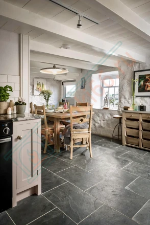 Плитка сланец Black Natural Brazil 600 x 300 x 10 мм (1,08 м2 / 6 шт)