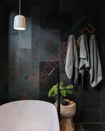 Плитка сланец Black Natural Brazil 600 x 300 x 10 мм (1,08 м2 / 6 шт)