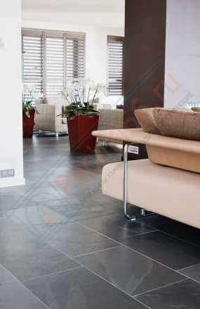 Плитка сланец Black Natural Brazil 600 x 300 x 10 мм (1,08 м2 / 6 шт)