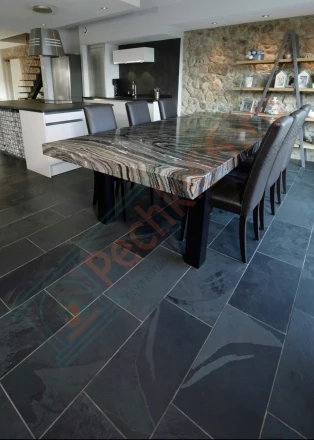 Плитка сланец Black Natural Brazil 600 x 300 x 10 мм (1,08 м2 / 6 шт)