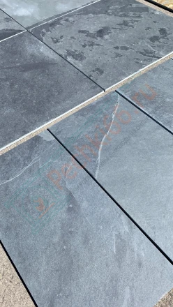 Плитка сланец Black Natural Brazil 600 x 300 x 10 мм (1,08 м2 / 6 шт)