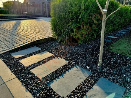 Плитка сланец Black Natural Brazil 1200 x 600 x 12 мм (0,72 м2 / 1 шт)