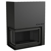 Каминная топка Font 800 L, угловое стекло слева, гильотина (ECHA-TECH) 18 кВт