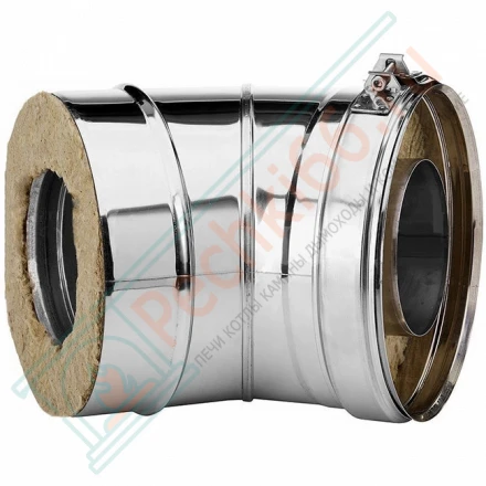 Отвод 30° V50R с изол (AISI-321/0,8-AISI-304/0,5) d-130/230 (Вулкан)