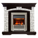 Электрический Каминокомплект Glasgow - Венге / Белый с очагом Cavendish