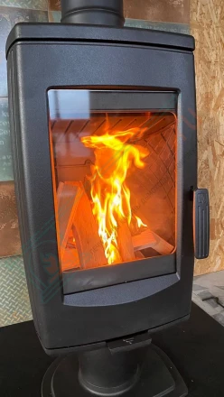 Печь-камин Plamen Aria под ключ (монтаж 04.2019)