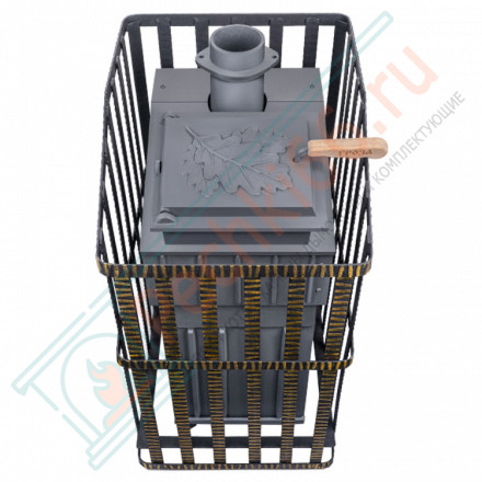 Печь Гефест Гроза Ураган 18 М, закрытая каменка, до 18м3