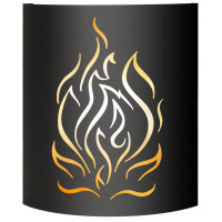 Абажур BLACK (AISI 430) тип 1 "Огонь" (Везувий)