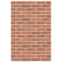 Плита ФАСПАН Красный (Терракот) №1002 Вертикаль 9 мм 1200х600мм (Везувий)