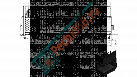 Чугунная топка Oliwia left BS Deco (Kratki)