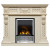 Каминокомплект Corsica - Слоновая кость с патиной (Ширина 1100) с электрическим очагом Flagstaff