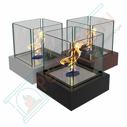 Настольный биокамин Quant Metall, белый (ZeFire)