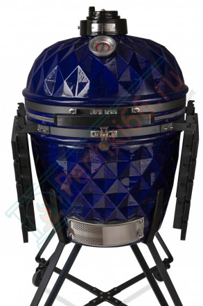 Керамический гриль Diamond Egg XL синий