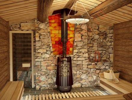 Печь для бани Cometa Vega 180 long black Pro (Grill’D)