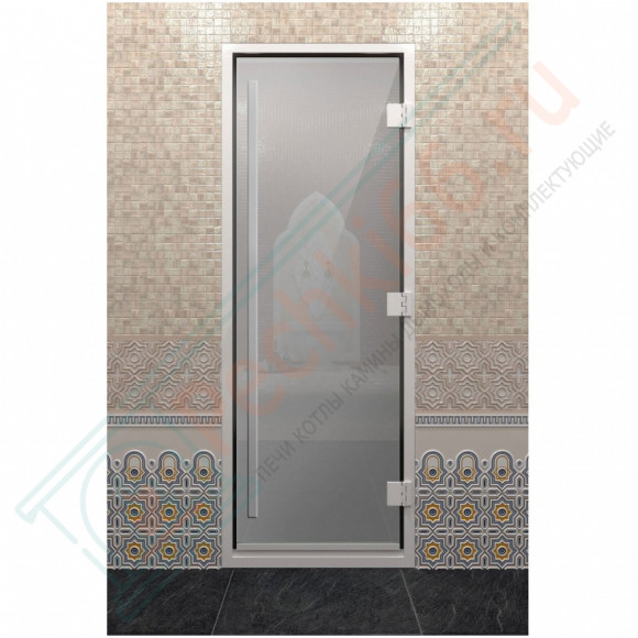 Стеклянная дверь DoorWood «Хамам Престиж Сатин» 1900х800 мм в Нижнем Новгороде