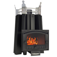 Банная печь Августа с панорамным стеклом (Добросталь)