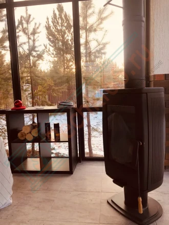 Печь-камин Plamen Aria под ключ (монтаж 17.11.2020)