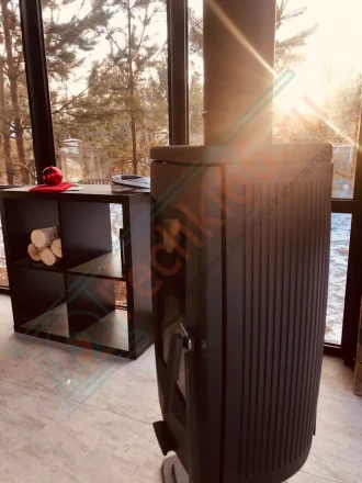 Печь-камин Plamen Aria под ключ (монтаж 17.11.2020)