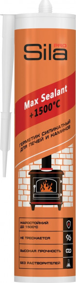 Герметик силикатный термостойкий Max Sealant +1500°, 290 мл (Sila PRO) в Нижнем Новгороде