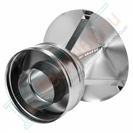 Зонт на трубу с изол (НЕРЖ-321/0,5-НЕРЖ-439/0,5) d-120/200 (Дымок-Lux)