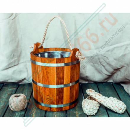 Запарник 20л. с нержавеющей вставкой, ДУБ (Woodson)