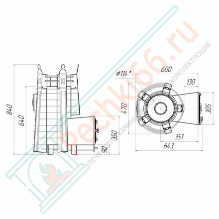 Банная печь Августа СТОУН стронг со стеклом (Добросталь)