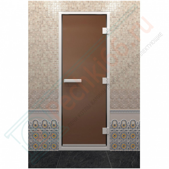 Стеклянная дверь DoorWood Хамам Бронза матовая 180х70 (по коробке) в Нижнем Новгороде
