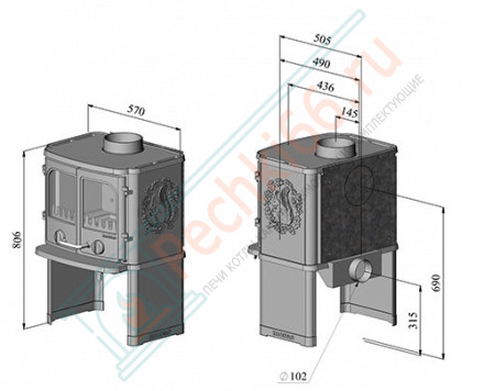 Чугунная печь камин Morsø 2140 (Morso)