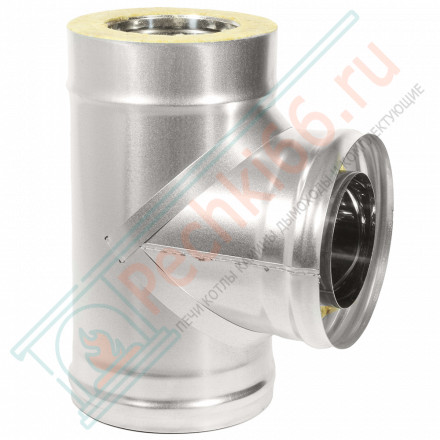 Тройник Термо TРТ(М)-Р 87° + 2 хомута (316-0.8/304-0.5) d-200/300 (ТиС Промо)