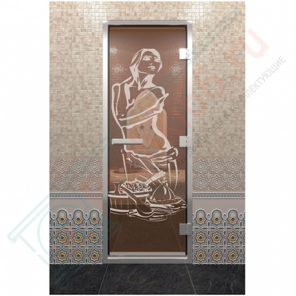 Стеклянная дверь DoorWood «Хамам Искушение Бронза» 2000х800 (по коробке) в Нижнем Новгороде