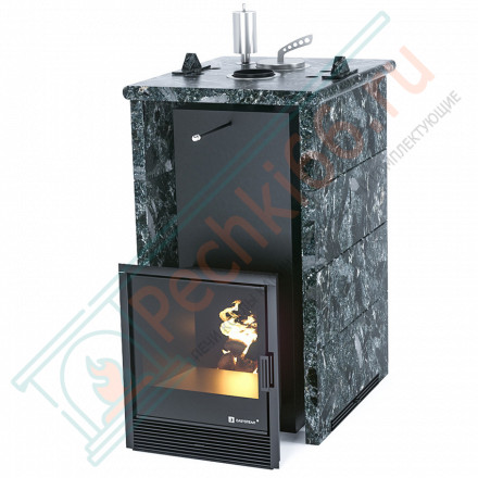 Печь для бани Сочи в трёхстороннем кожухе из пироксенита (ИзиСтим)