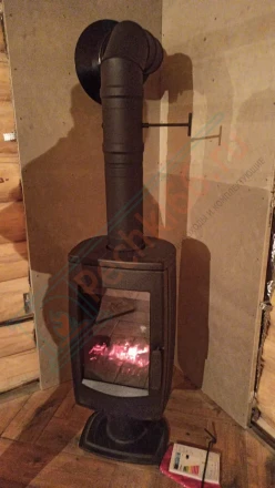 Печь-камин Plamen Aria под ключ (монтаж 30.07.2019)