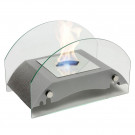 Биокамин настольный мост S, серебро (LuxFire)