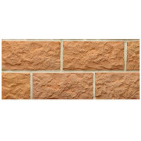 Плитка прямая Рваный камень Макси (0.6 м2 в коробке) (Терракот)