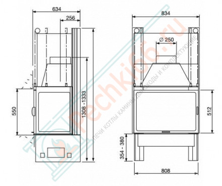 Каминная топка Supravision 269 (Supra) 11 кВт