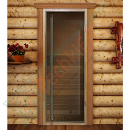 Стеклянная дверь Престиж Flash Royal, бронза прозрачная, 1900х700 (DoorWood)