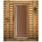 Стеклянная дверь для бани Престиж PRO, матовая бронза, 2000х800 (DoorWood)