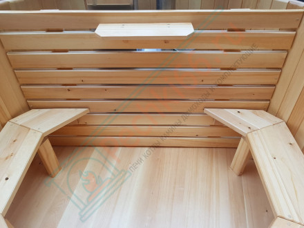 Японская баня Фурако круглая с внутренней печкой 150х150х120 (НКЗ)