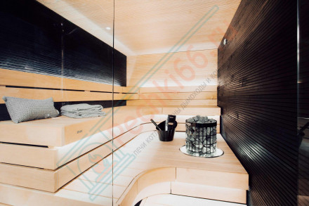 Электрическая печь Cilindro Pro PC100E/135E Black Steel (Harvia)