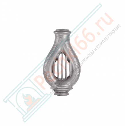 Дымоход конвектор d-150М-130М «Лира» серый (ProMetall)