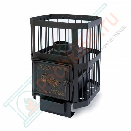 Чугунная печь для бани Сибирь-15, без выносного топочного канала (НМК)