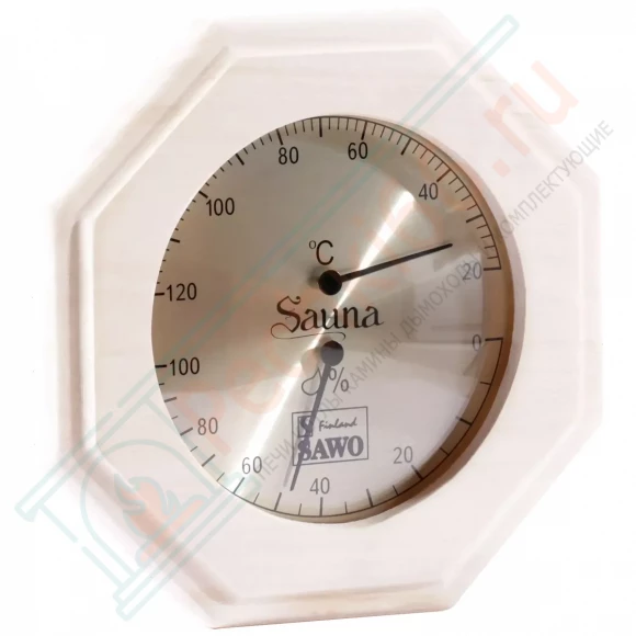 Термогигрометр восьмигранник 241-THA, осина (Sawo) в Нижнем Новгороде