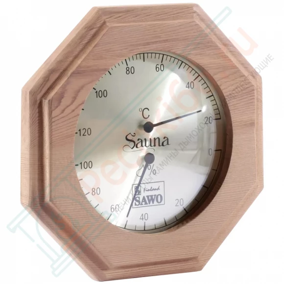 Термогигрометр восьмигранник 241-THD, кедр (Sawo) в Нижнем Новгороде