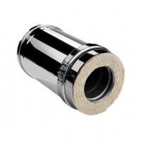 Сэндвич труба V50R с изол L=250 (AISI-321/0,8-AISI-304/0,5) d-180/280 (Вулкан-Cerablanket)