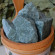 Камень для бани Жадеит колотый средний, м/р Хакасия (коробка), 10 кг (Хакасинтерсервис)