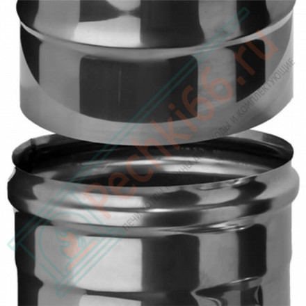 Сэндвич-тройник 90° (Aisi-304/0,8-НЕРЖ) d-115/200 (Ferrum Austenite HF Ceramics)