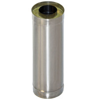 Сэндвич труба для дымохода L=1.0 м (НЕРЖ-439/1,0-ОЦИНК/0,5) d-200/280 (УМК)