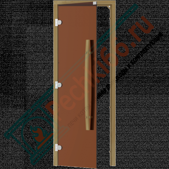 Дверь стеклянная для бани и сауны, бронза, коробка кедр 1900х700 (Sawo) 741-3SGD в Нижнем Новгороде