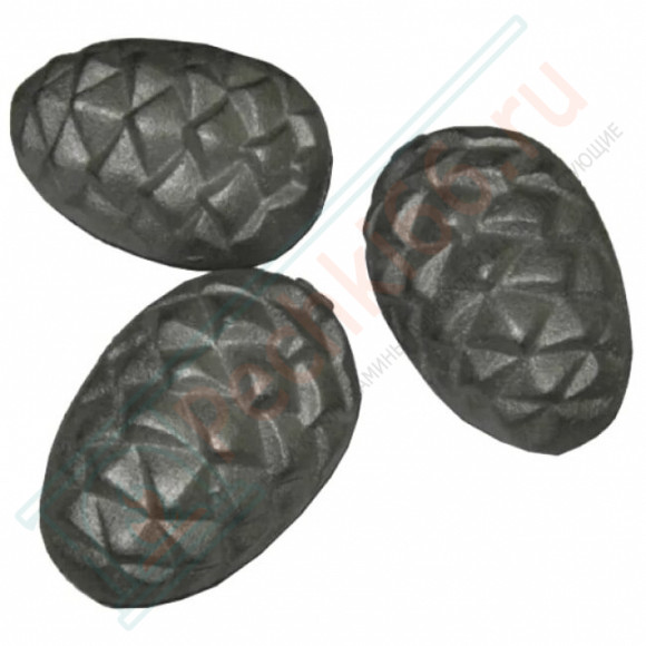 Камень чугунный для бани "Кедровая шишка" (Ø68х98мм), 5 шт, 7,2 кг в Нижнем Новгороде